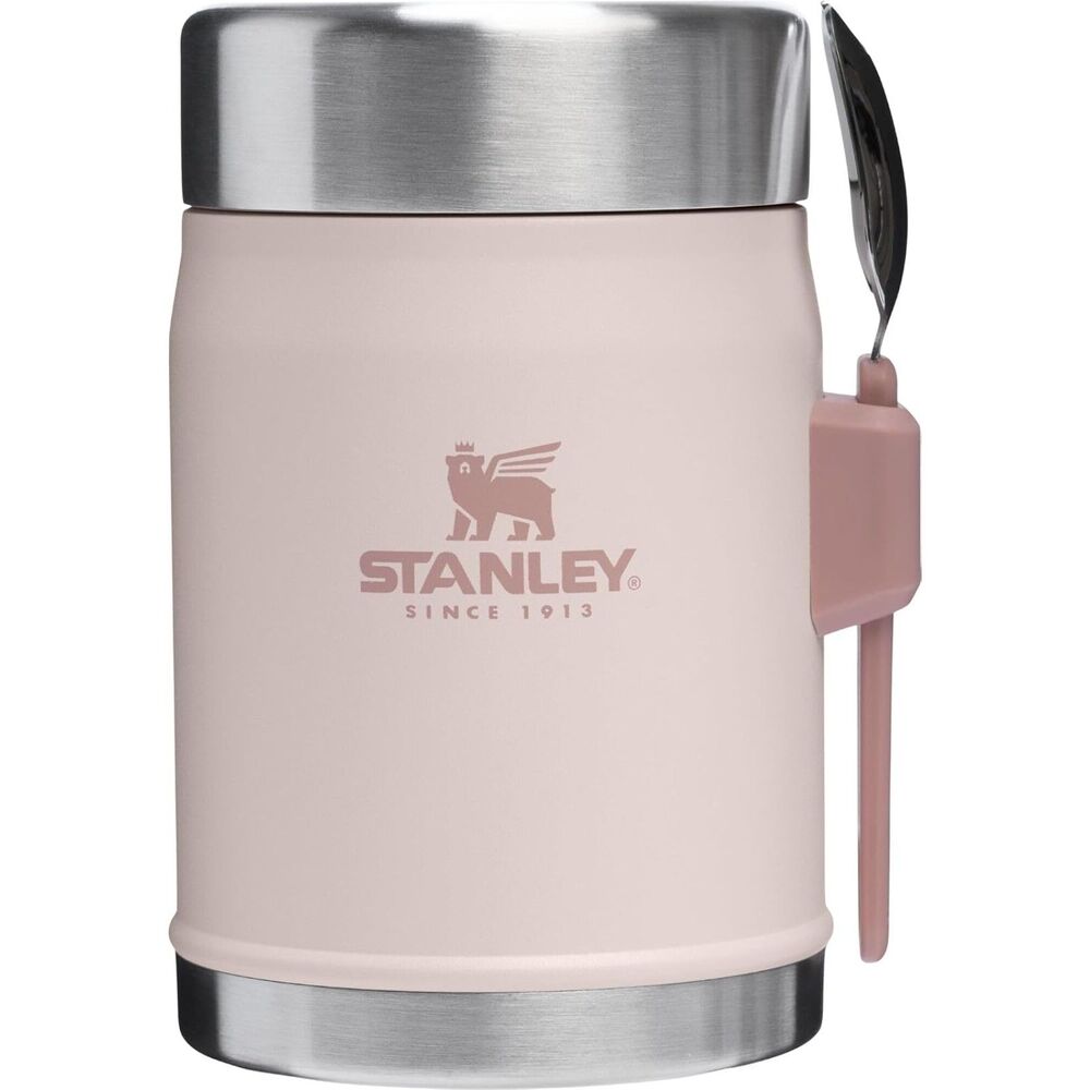 STANLEY Classic Stainless Steel Food Jar Insulated Food Container in Rose Quartz